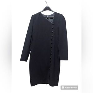 BILL BLASS c. 1980s EVENING DRESS - black | Size 6